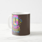 Mug 10 ans d'être génial 10e anniversaire fille  (Devant gauche)