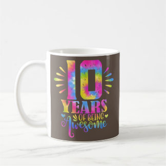Mug 10 ans d'être génial 10e anniversaire fille 