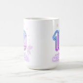 Mug 10 ans et totalement magiques Fille anniversaire  (Centre)