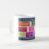 Mug 10 bouts essentiels pour Pickleball (Devant gauche)