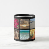 Mug 10 Carré Black Photo Collage (Centre)