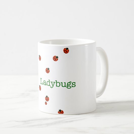 Mug 10 coccinelles (Devant droit)