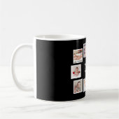 Mug 10 Collage Photo Avec Texte Personnalisé Noir (Gauche)