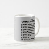 Mug 10 Commandements (Devant droit)