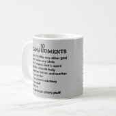Mug 10 Commandements (Devant gauche)