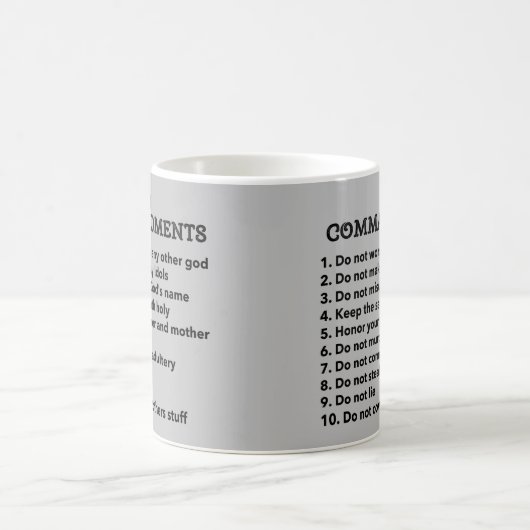 Mug 10 Commandements (Centre)