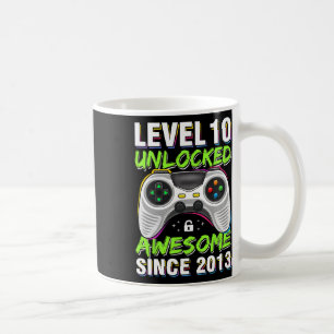Mug 10 Déverrouillé Awesome depuis 2013 10e anniversai