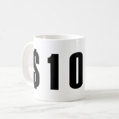 Mug 10 dollars (Devant gauche)