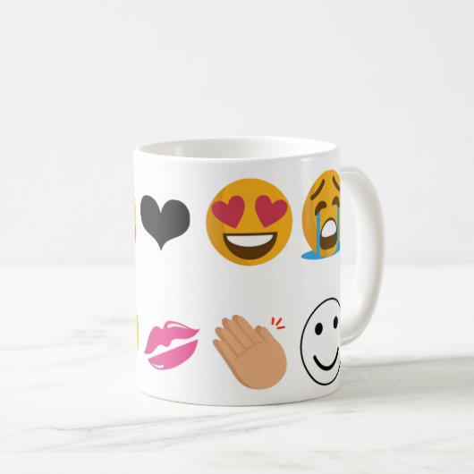 Mug 10 Emoji (Devant droit)