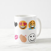 Mug 10 Emoji (Devant droit)
