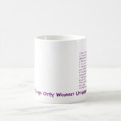Mug 10 femmes de choses seulement comprennent (Centre)