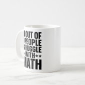 Mug 10 personnes sur 9 ont des difficultés en maths (Devant gauche)