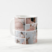 Mug 10 Photo de mon époque de grossesse joyeuse Noël (Devant gauche)