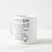 Mug 10 raisons d'aimer un soldat, 10 raisons au lov… (Devant gauche)