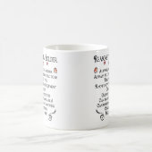 Mug 10 raisons d'aimer un soldat, 10 raisons au lov… (Centre)