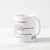 Mug 10 Raisons de rester marié - Anniversaire Mariage (Devant droit)