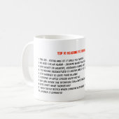 Mug 10 Raisons de rester marié - Anniversaire Mariage (Devant gauche)