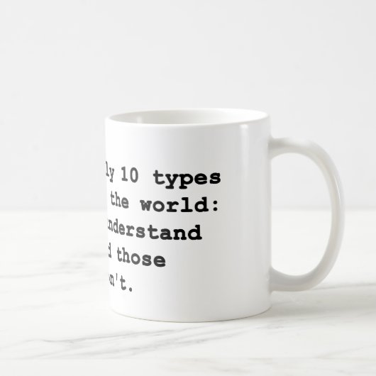 Mug 10 types de personnes (Droite)