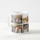 Mug 10 x Collage Photo Moderne Grille Insta (Devant gauche)