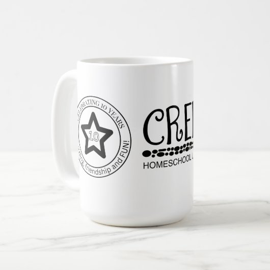 Mug 10 year logo  (Devant gauche)