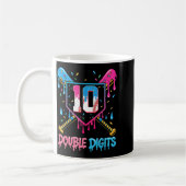 Mug 10 Year Old Baseball Drip Ice Cream 10th Bday Doub (Gauche)