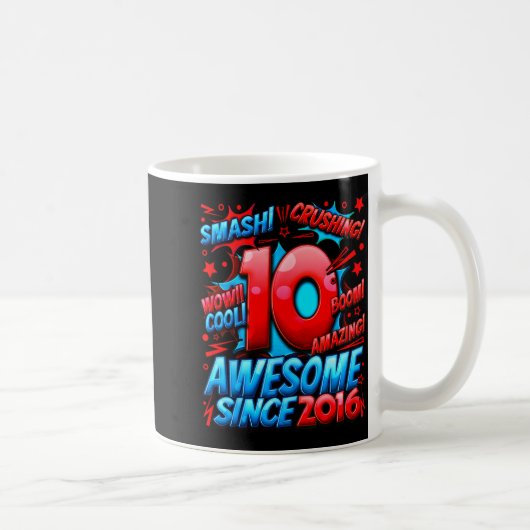 Mug 10 Year Old For Boys 10th Birthday Boy 10 Year Old (Droite)
