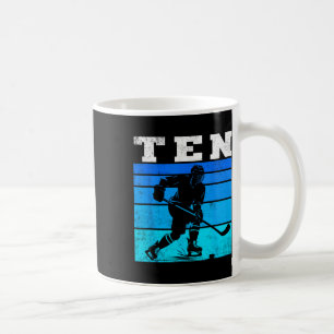 Mug 10e anniversaire de hockey sur glace garçons de ho