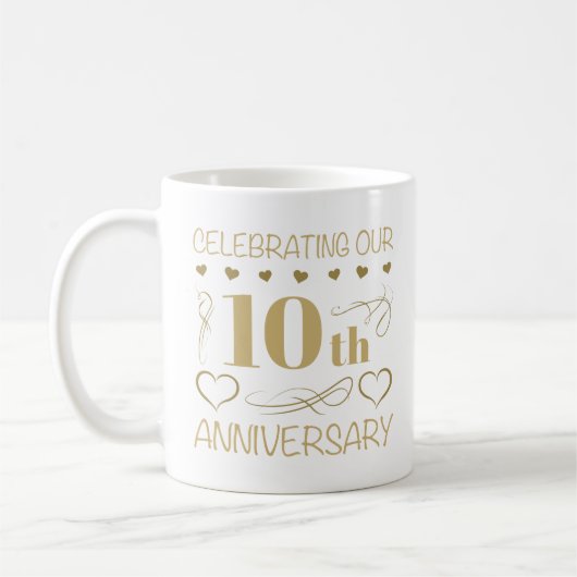 Mug 10e anniversaire du Mariage (Gauche)
