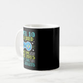 Mug 10e anniversaire garçons niveau 10 déverrouillé st (Devant gauche)
