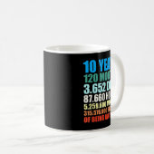 Mug 10e Birthday Venin Boy 10 Years Beg Awesome (Devant droit)