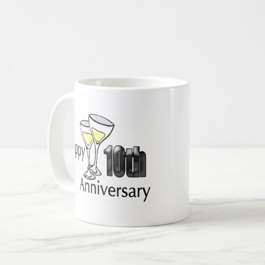 Mug 10ème anniversaire (Devant gauche)