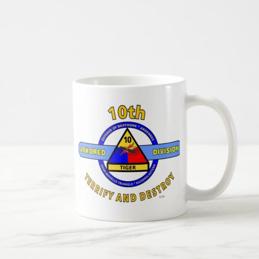 Mug 10ème La DIVISION BLINDÉE " TERRIFIENT et (Droite)