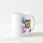 Mug 10ème Logo d'anniversaire (Devant droit)