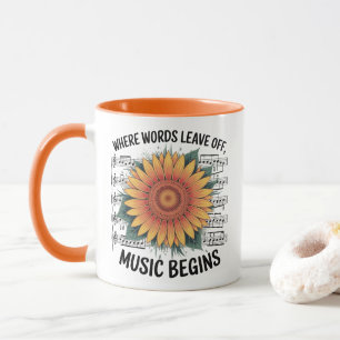 Mug 11 0z Café Mu où les mots quittent la musique comm