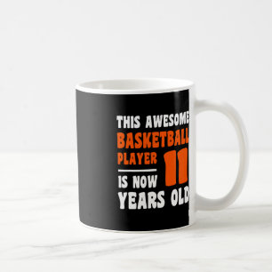Mug 11 ans Joyeux 11e anniversaire Basketball 11e Bi