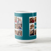 Mug 11 Grille de Collage avec Monogramme (Centre)