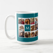 Mug 11 Grille de Collage avec Monogramme (Gauche)