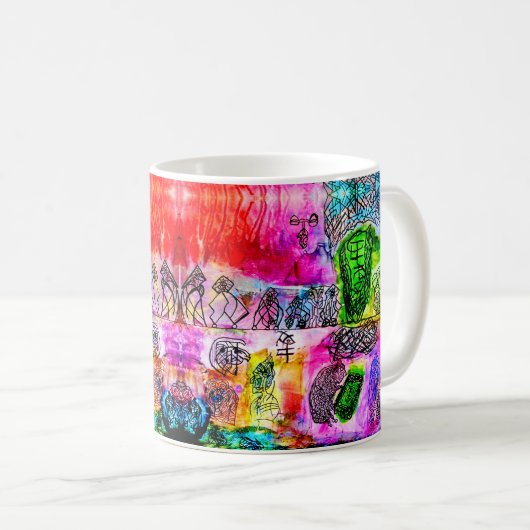 MUG 11 OZ—ART ABSTRAIT (Devant droit)
