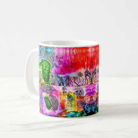 MUG 11 OZ—ART ABSTRAIT (Devant gauche)