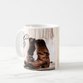 Mug  11 Oz. Botte de café Pays rustique Ouest wea (Devant gauche)