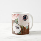 Mug 11 Oz. Cafetière Jardin géométrique Rose Grange B (Devant droit)