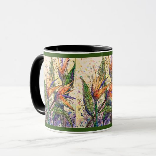 Mug 11 oz Mug—Oiseaux du paradis (Devant gauche)