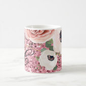 Mug 11 Oz. Parties scintillant de Rose géométrique du (Centre)