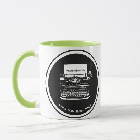 Mug 11 oz vert/pourpre (Gauche)