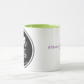 Mug 11 oz vert/pourpre (Centre)