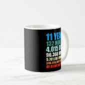 Mug 11e Anniversaire Cadeau Garçon 11 ans Être génial  (Devant droit)