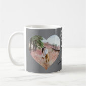 Mug 11e anniversaire du Mariage en acier (Rose) 2 phot (Gauche)