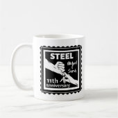Mug 11e anniversaire du mariage tenant la main (Gauche)