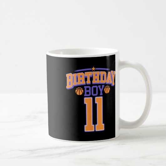 Mug 11e anniversaire garçon Bysketbyll Lover 11 ans Bd (Droite)
