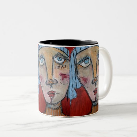 Mug 11oz - Bleu (Devant droit)
